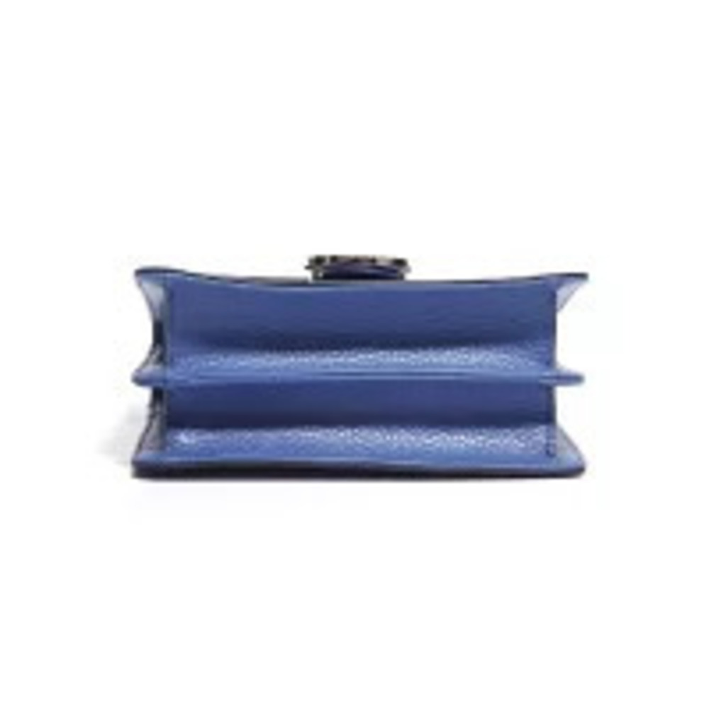 Gucci Interlocking GG Shoulder Bag Leather Blue - Picture 7 of 13